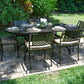 Savannah Outdoor Aluminum Oval Dining Table Set of 7 (KIT)