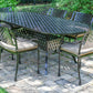 Savannah Outdoor Aluminum Oval Dining Table Set of 7 (KIT)