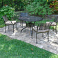 Savannah Outdoor Aluminum Round Dining Table Set of 5 (KIT)