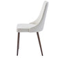 Stark/Cora 7pc Dining Set in Walnut with Beige Chair
