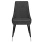 Gavin/Silvano 7pc Dining Set in Black with Vintage Grey Chair