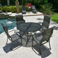 Windermere Woven Outdoor Round Dining Table Set of 5 (KIT)