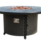 Windermere All Inclusive Outdoor Gas Firepit Club Table Set (KIT)