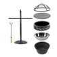 Grand Bonaire Weave Outdoor Fire Pit Table With Accessories (KIT)