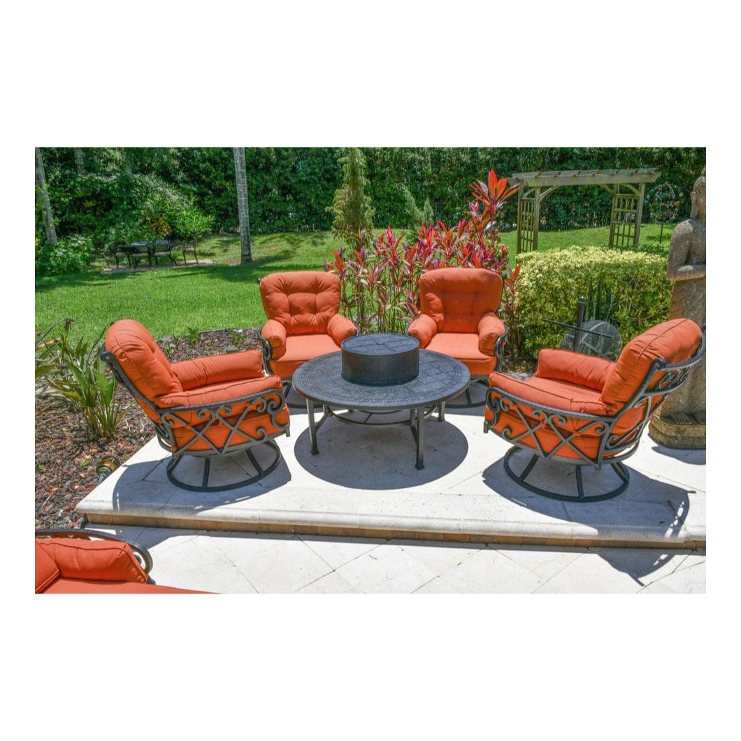 Chillounger All Inclusive Outdoor Firepit Club Set (KIT)