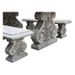 Classic Acanthus Garden Table and Bench Set of 3 (KIT)