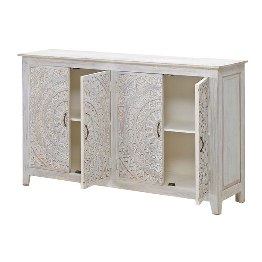 Carved Lace 4 Door Sideboard