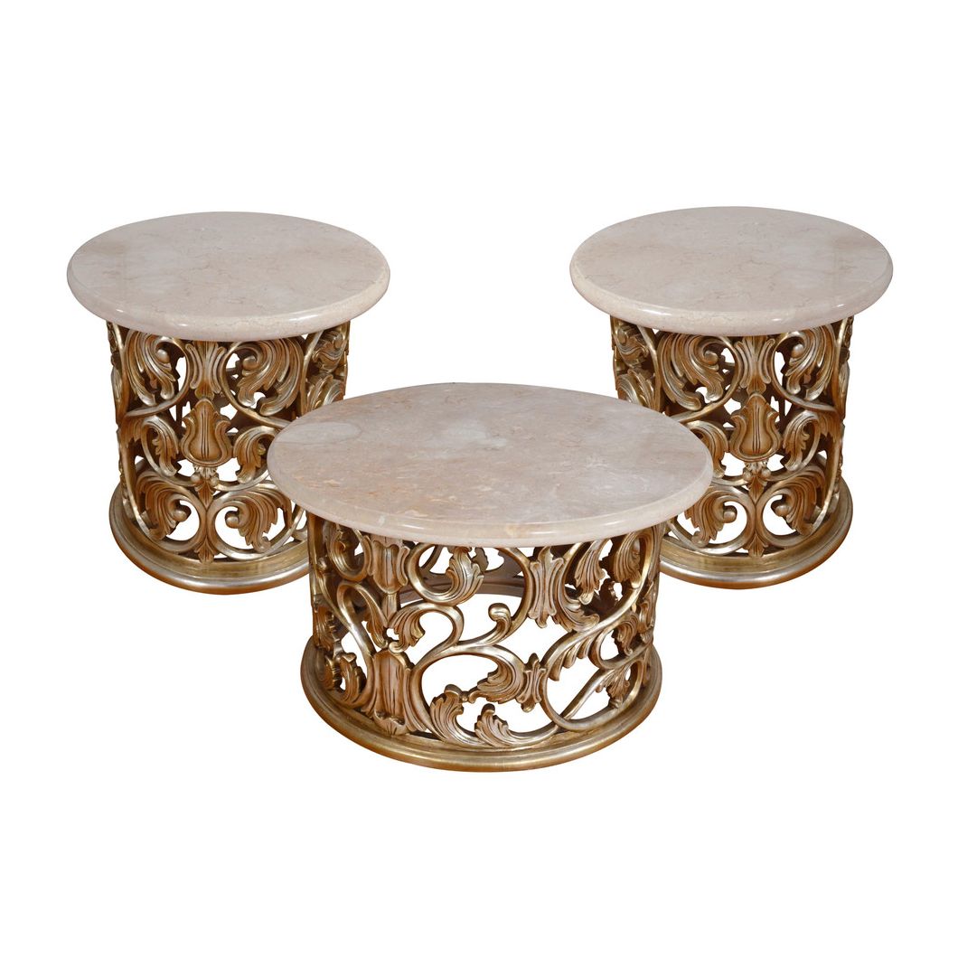 Platine Round Coffee Table Set of 3