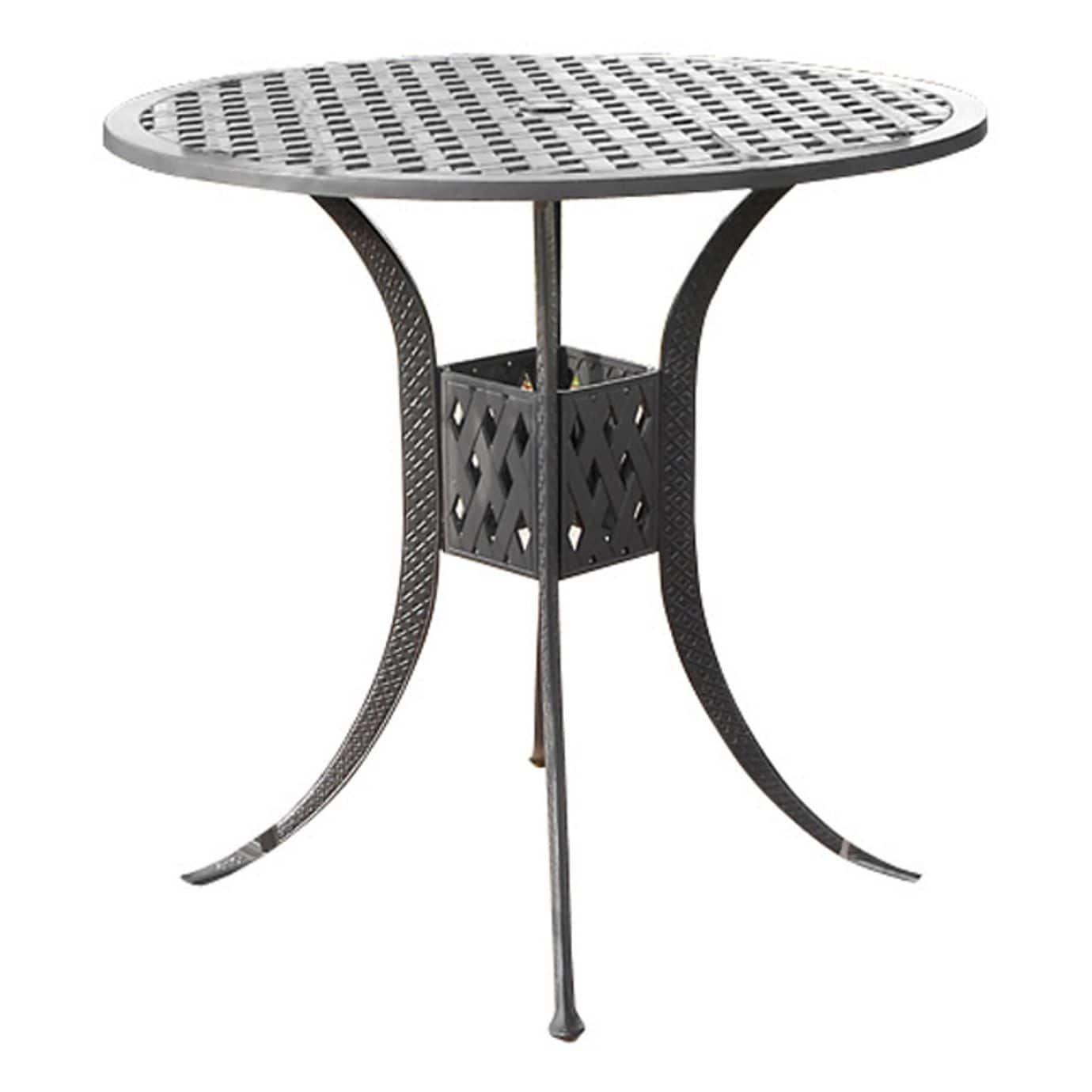 Savannah Outdoor Aluminum Round Bar Table