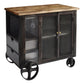 Kinetic Wheeled Bar Cabinet