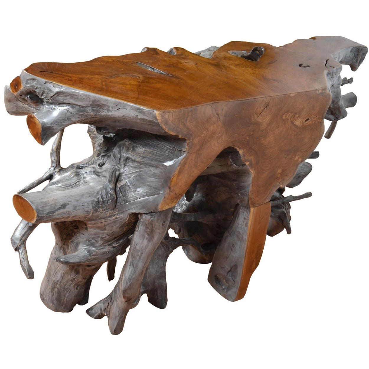 Natural Teak Root Console