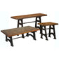 Mango Wood Industrial Console Table