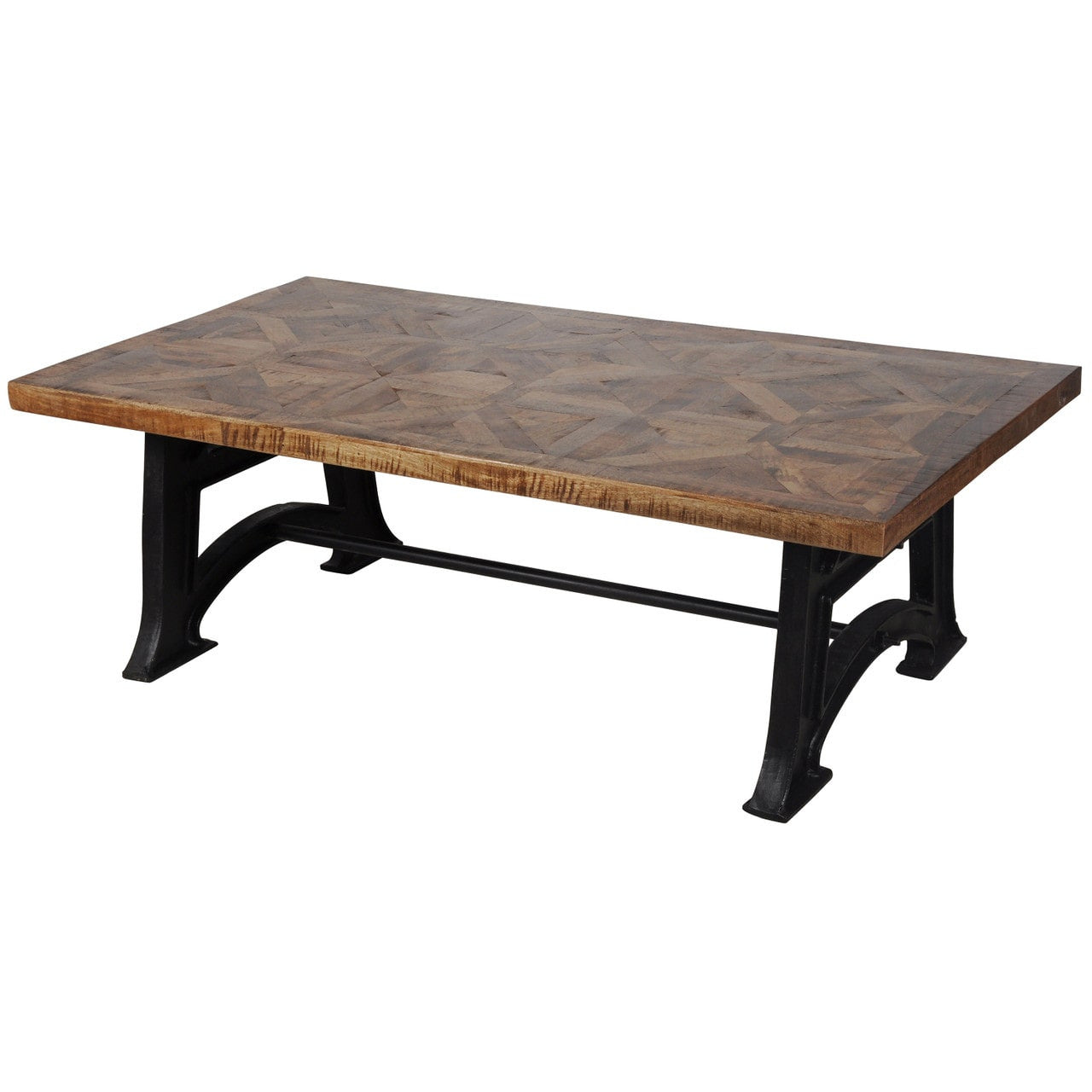 Mango Wood Industrial Coffee Table