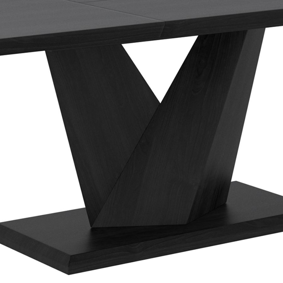 Eclipse Dining Table w/ Extension in Black