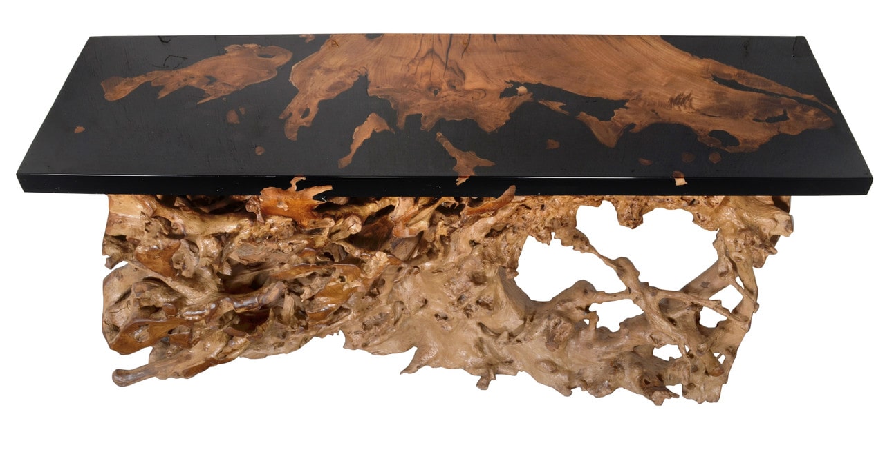 60 Inch Teak Root Console Table