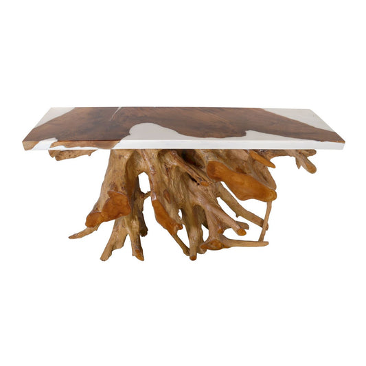 60 Inch Teak Root Console Table