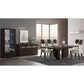 Dark Walnut Finish Extendable Dining Table